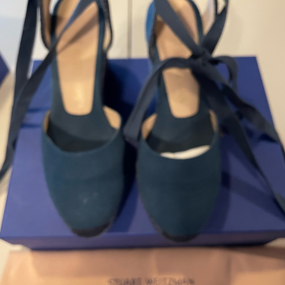 Stuart Weiztman Navy Espadrilles - image 1